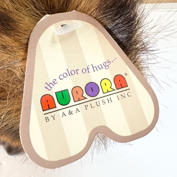 NWT Vintage 8” Hoot Owl Plush Hoo Tan Realistic Bird Aurora Plush A&A Stuffy - Picture 9 of 13